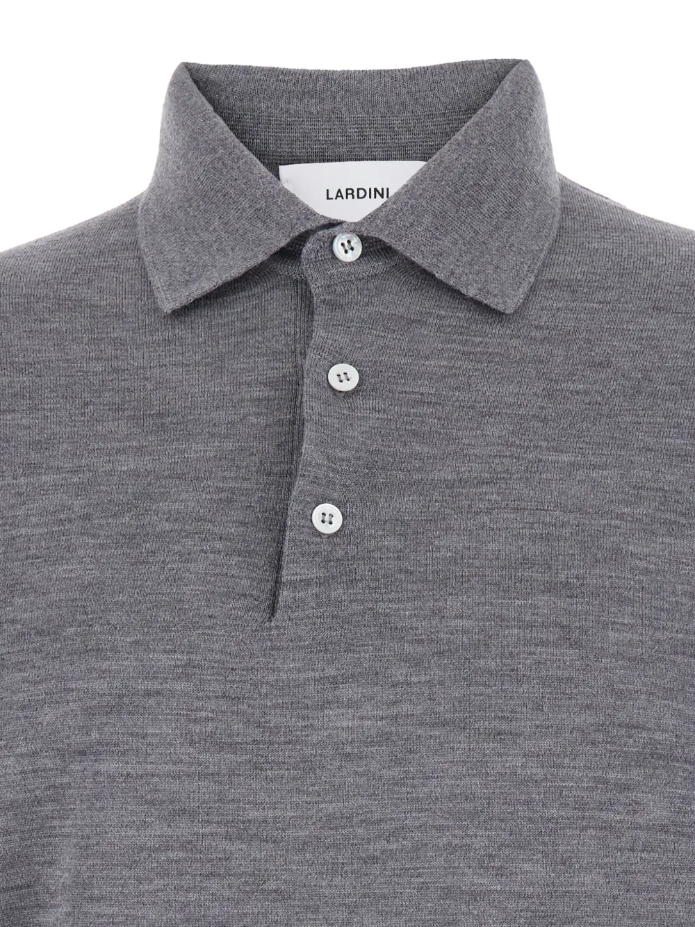 Lardini polo-collar sweater Grijs