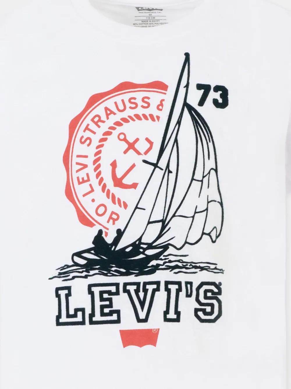 Levi's Kids T-shirt met print Wit