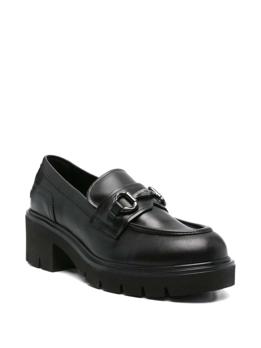 NERO GIARDINI 50mm chain-detail loafers | Image 2