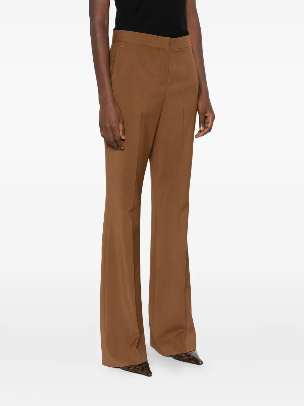  Fendi Flared Trousers - Brown 