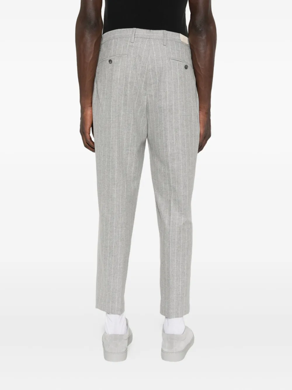 Briglia 1949 pinstripe pleated trousers Grijs