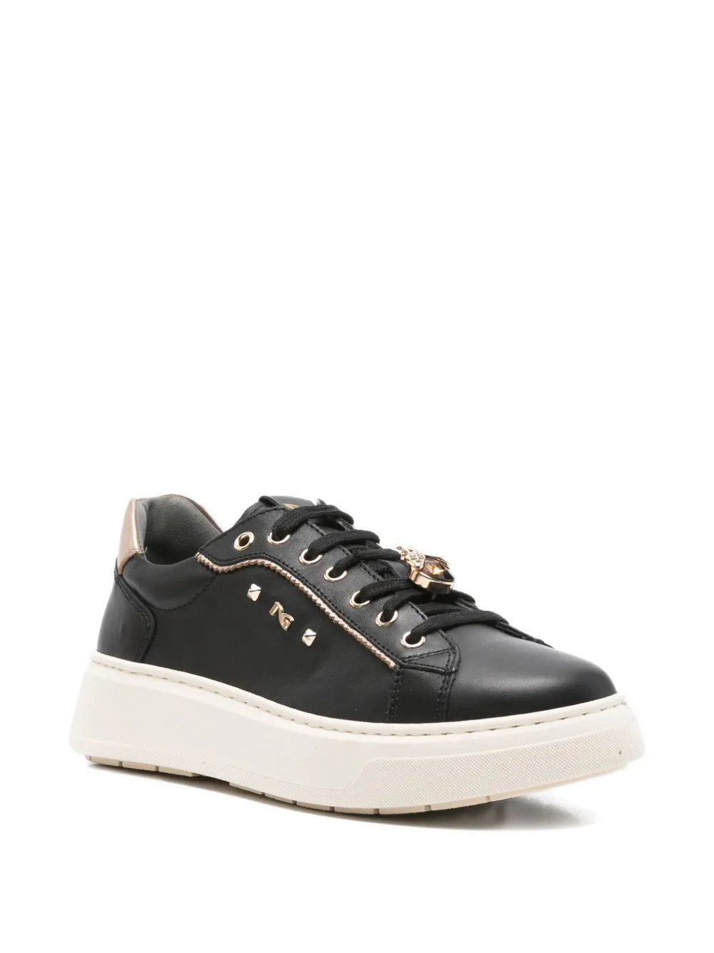NERO GIARDINI leather lace-up sneakers | Low-Tops | Image 2
