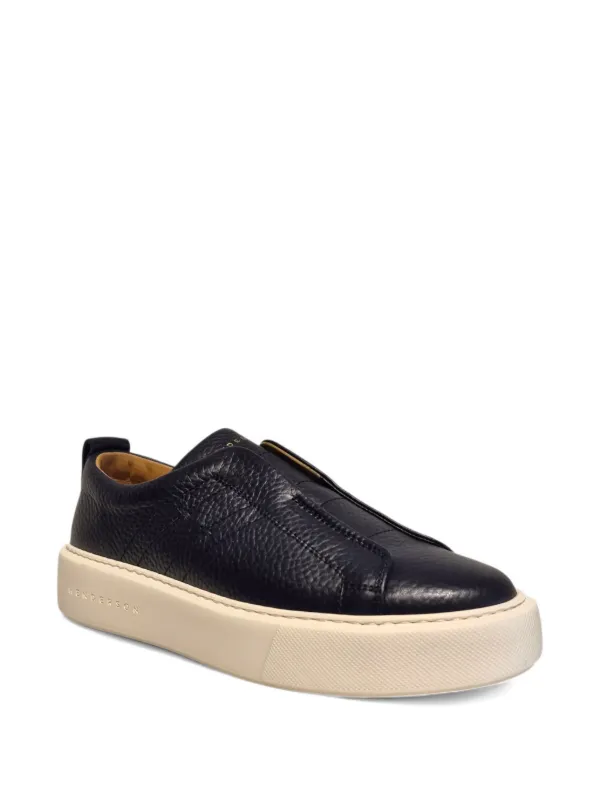 Henderson Baracco スリッポン レザースニーカー | ブラック | FARFETCH JP