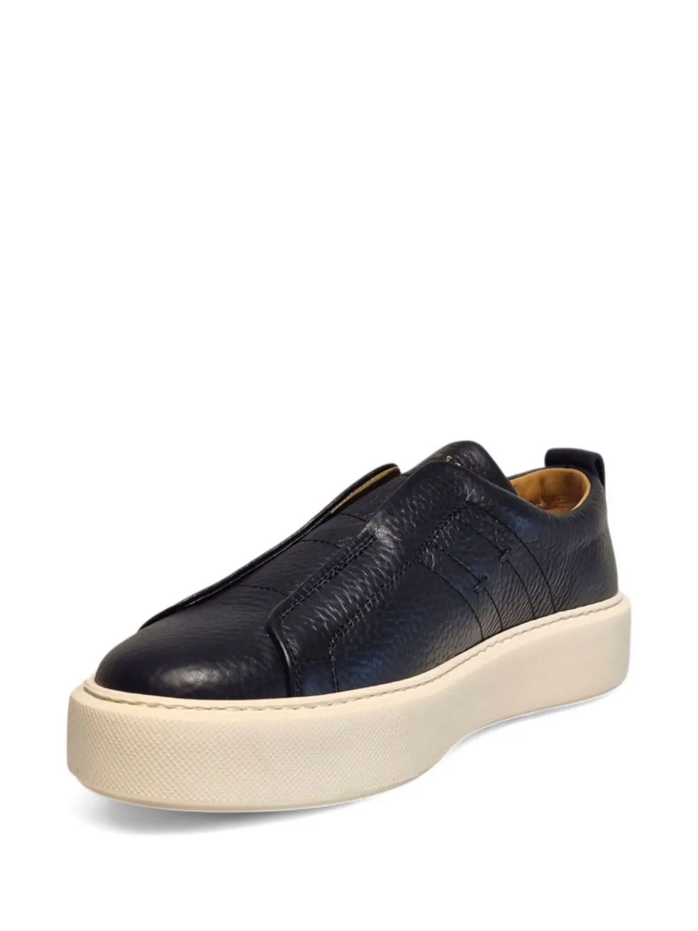 Henderson Baracco slip-on leather sneakers Black