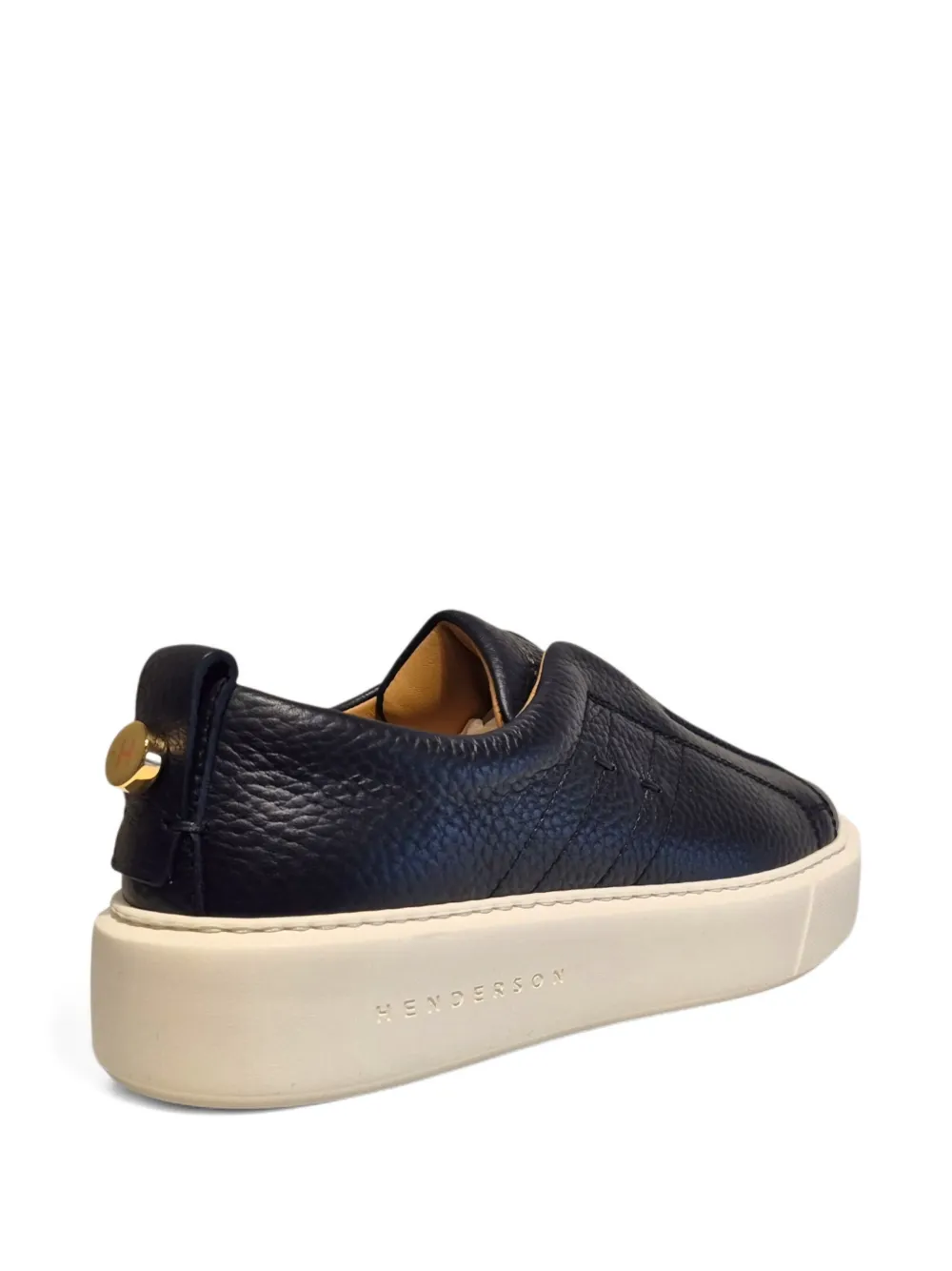 Henderson Baracco slip-on leather sneakers Black
