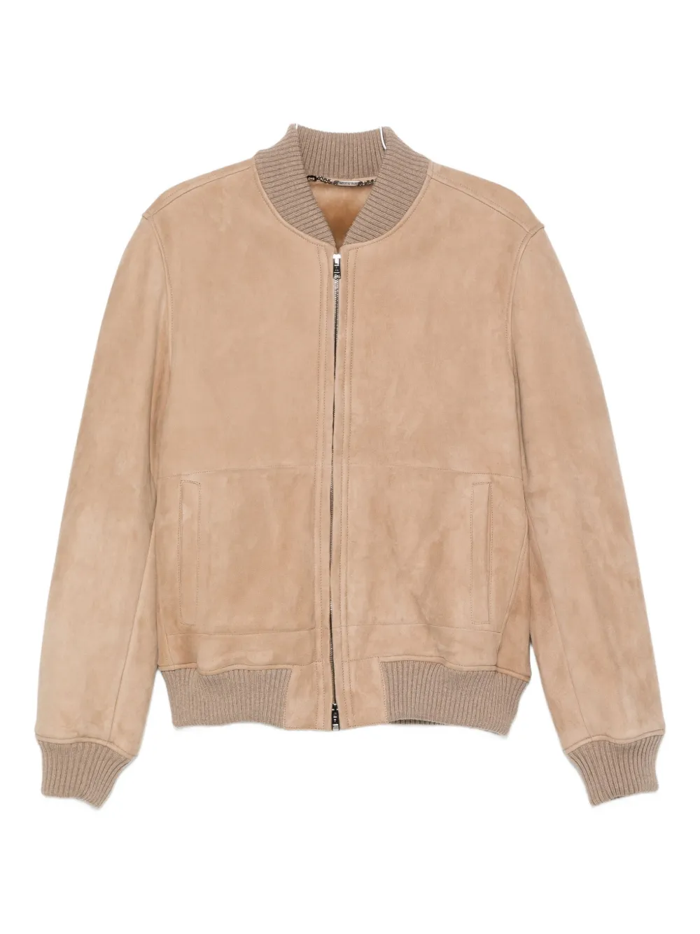 Rifugio Zip-up Bomber Jacket In Neutral