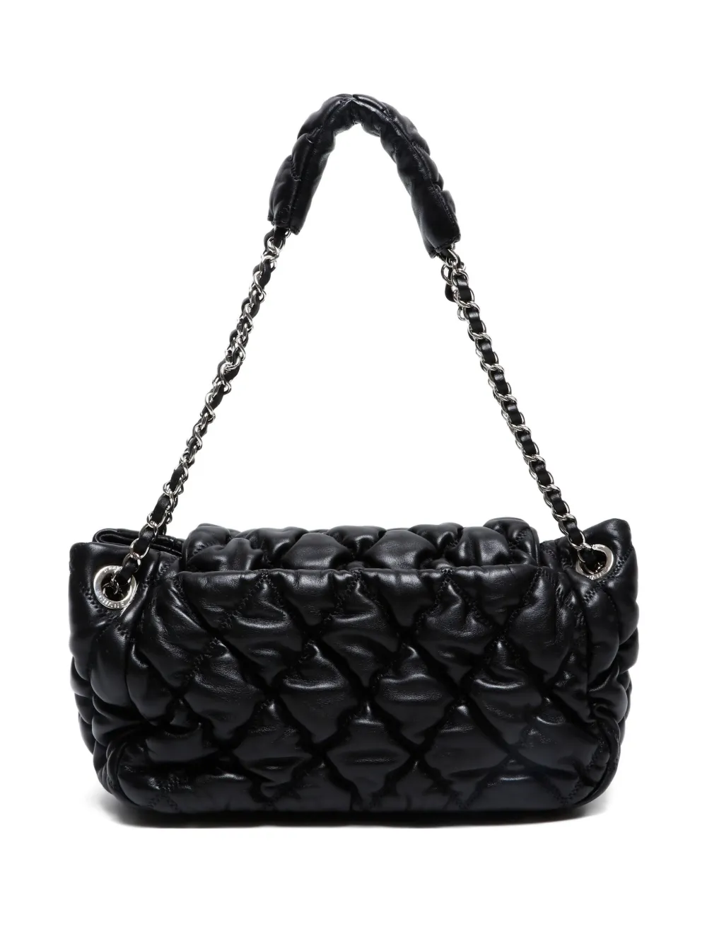 CHANEL Pre-Owned 2009-2010 バブル キルティング ショルダーバッグ - ブラック CHANEL Pre-Owned 2009-2010 バブル キルティング ショルダーバッグ - ブラック