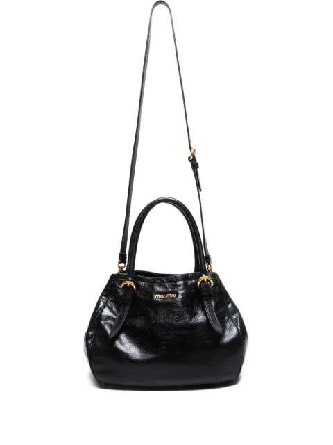 Miu Miu Pre-Owned 2010s Vitello Shine leather tote bag