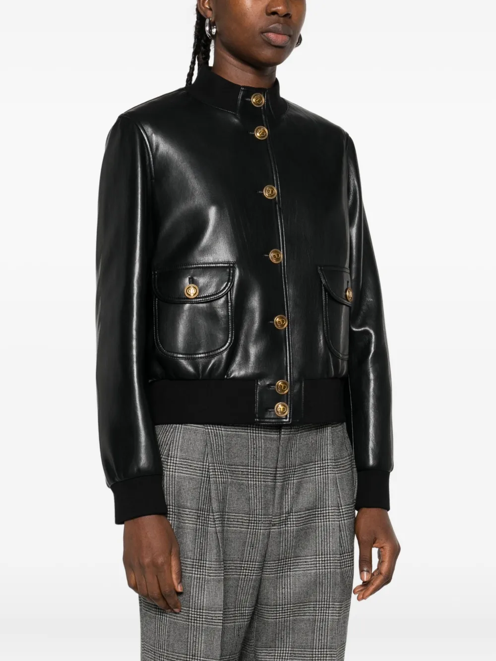 TWINSET Jack met zak met knoopsluiting Zwart