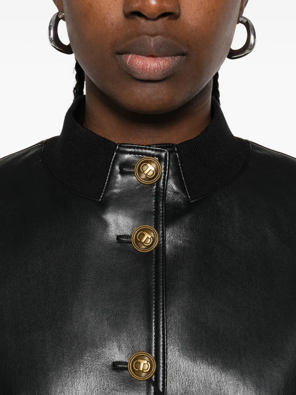 TWINSET Jack met zak met knoopsluiting Zwart