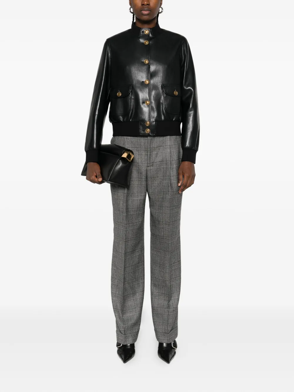 TWINSET Jack met zak met knoopsluiting Zwart