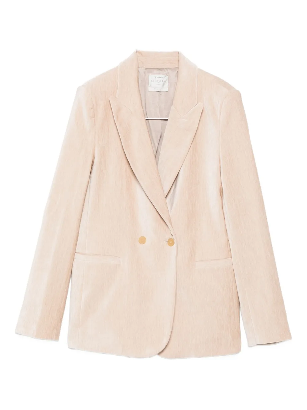 Forte Forte Double-breasted Blazer In Neutral