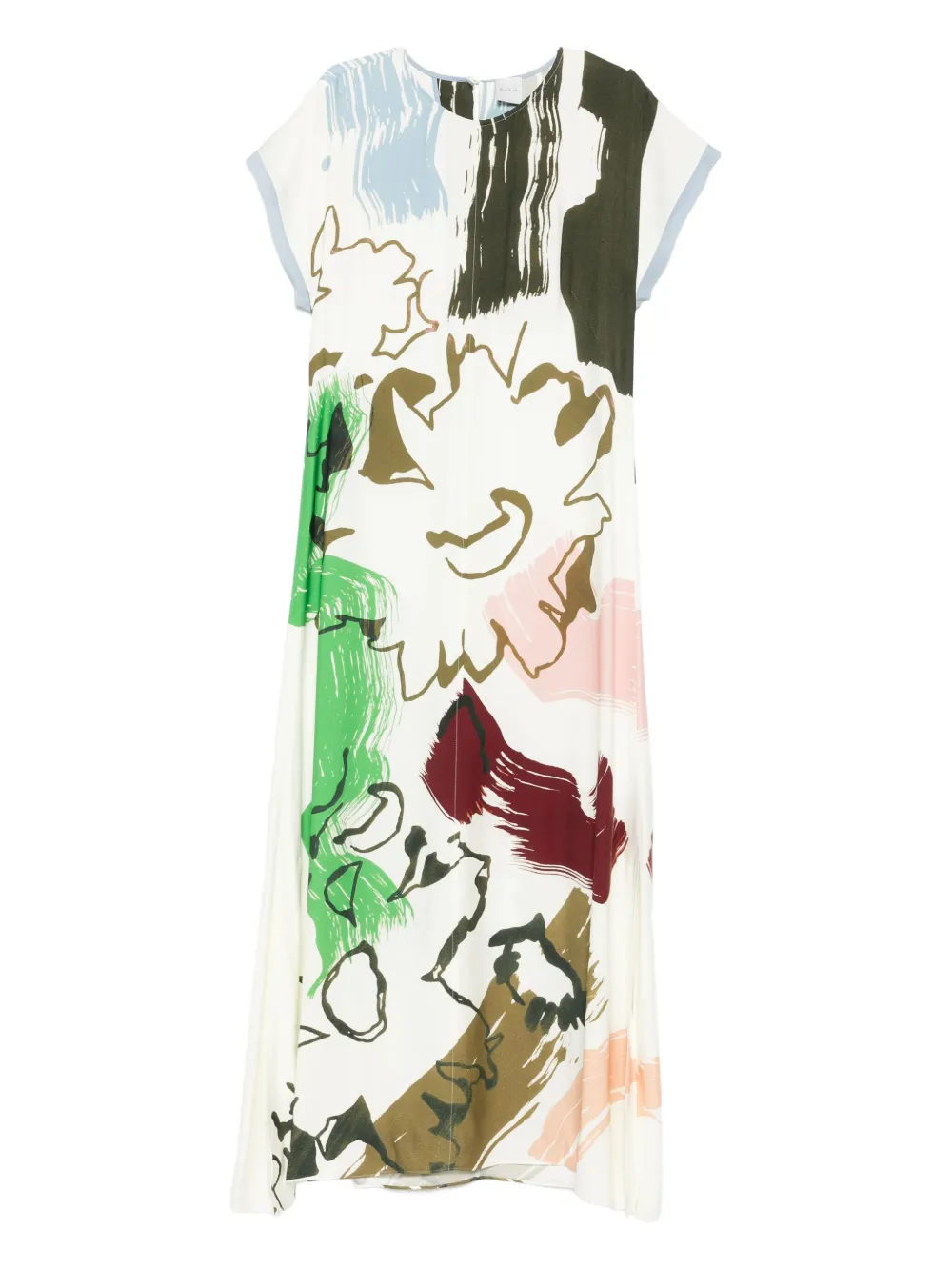 Paul Smith abstract-print dress - ニュートラル Paul Smith abstract-print dress - ニュートラル