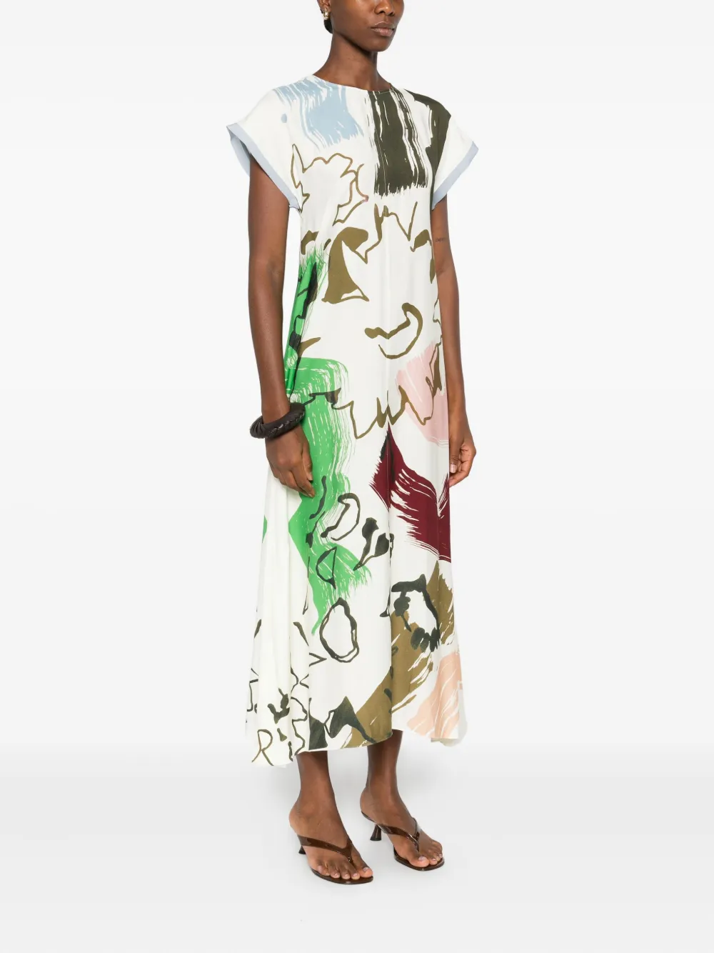 Paul Smith Jurk met abstracte print Beige