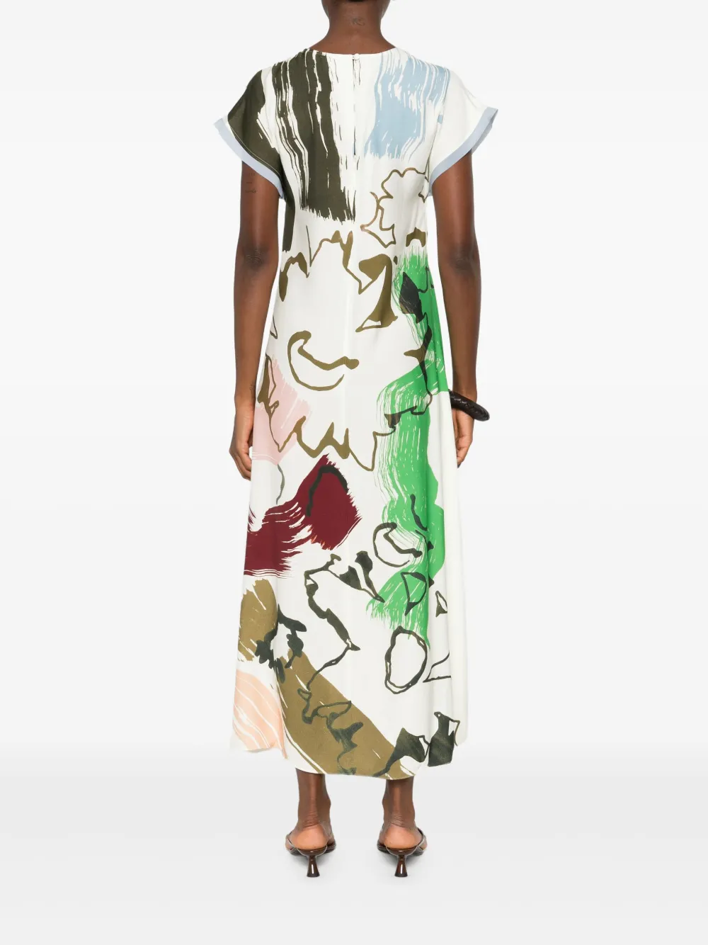 Paul Smith Jurk met abstracte print Beige