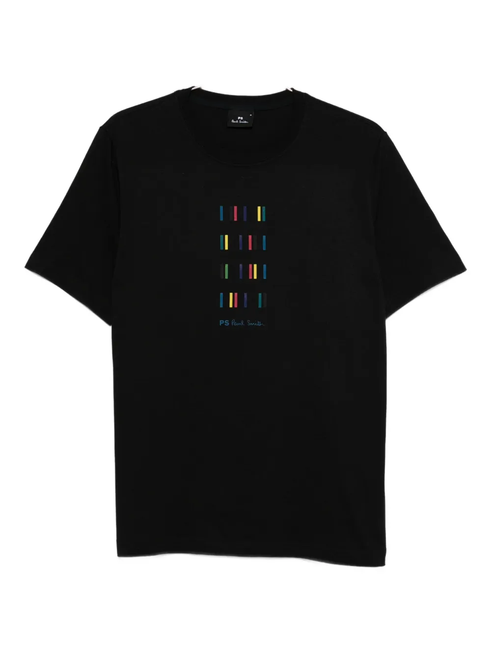 PS Paul Smith multicoloured-stripe cotton T-shirt Zwart