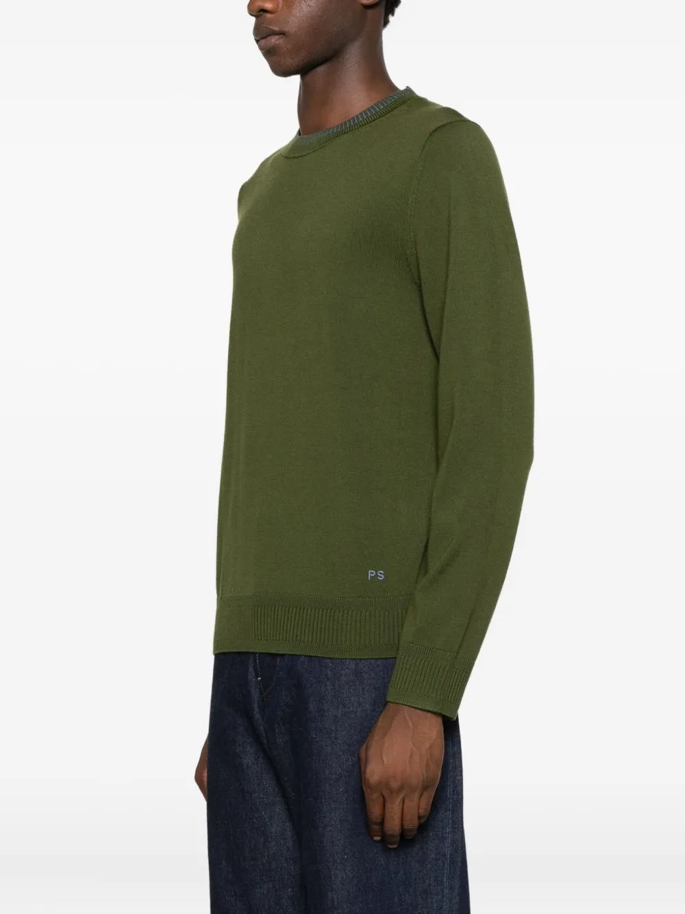 PS Paul Smith Wollen trui met ronde hals Groen