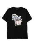 PS Paul Smith Zebra cut-out-print cotton T-shirt - Black