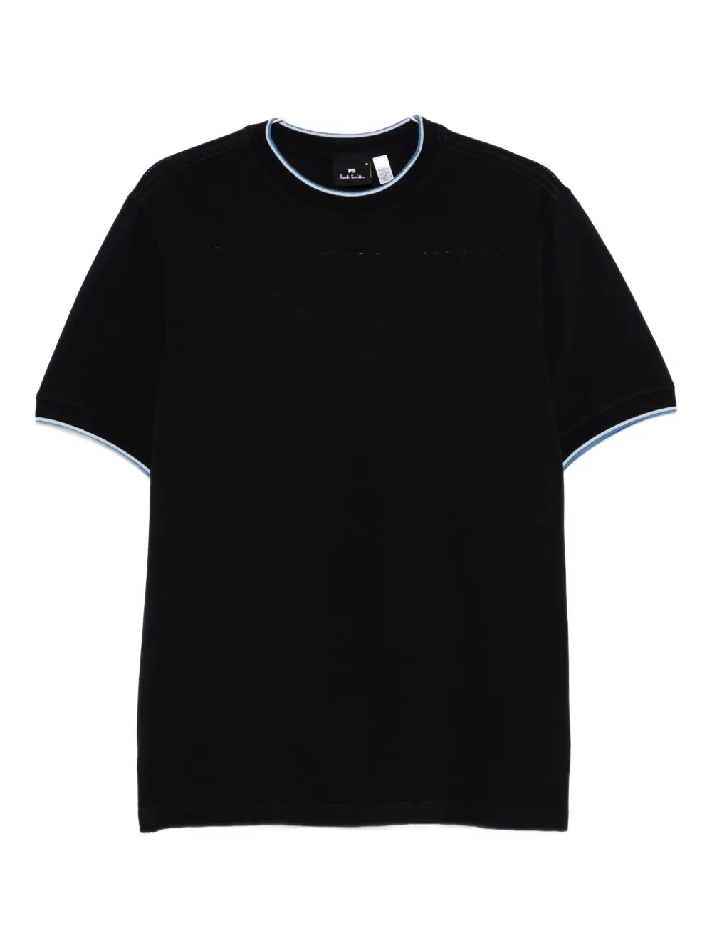 PS Paul Smith contrast-trim cotton T-shirt Blauw