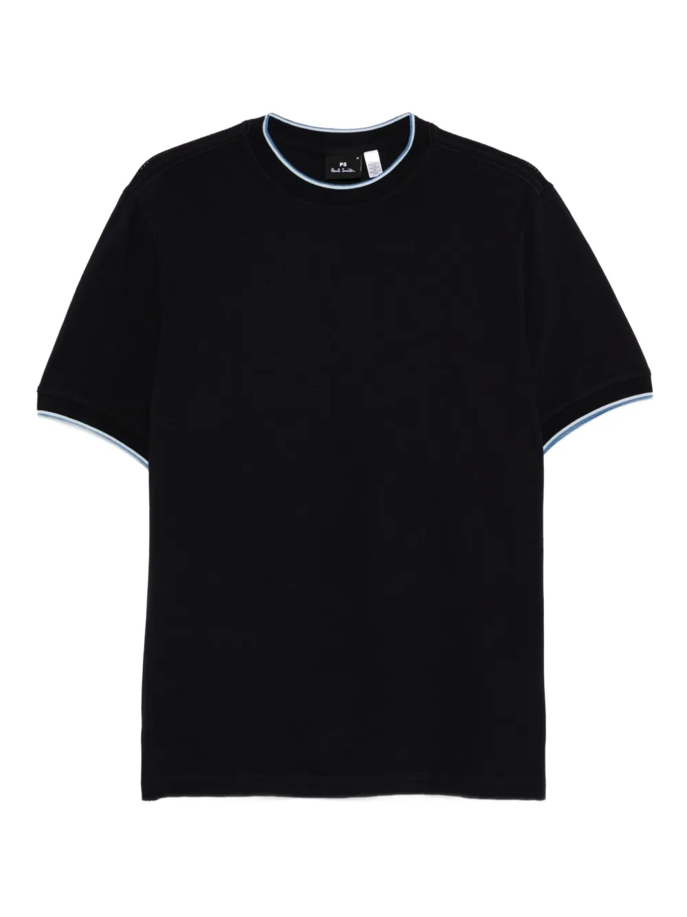 PS Paul Smith Katoenen T-shirt met contrasterende afwerking Blauw
