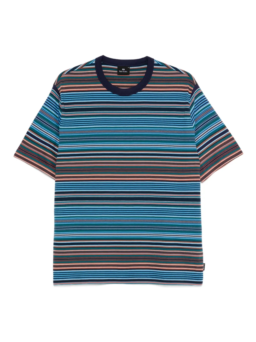 PS Paul Smith マルチストライプ Tシャツ - 45 COBALT BLUE PS Paul Smith マルチストライプ Tシャツ - 45 COBALT BLUE