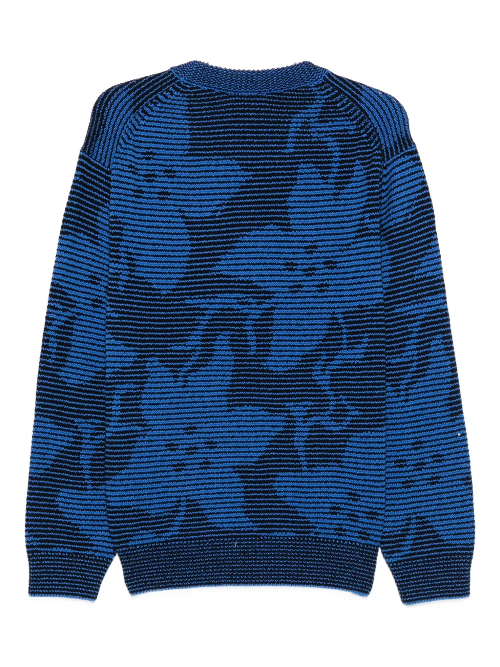 PS Paul Smith Gestreepte trui met bloemenpatroon - Blauw
