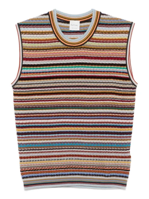 Paul Smith striped sleeveless knit top
