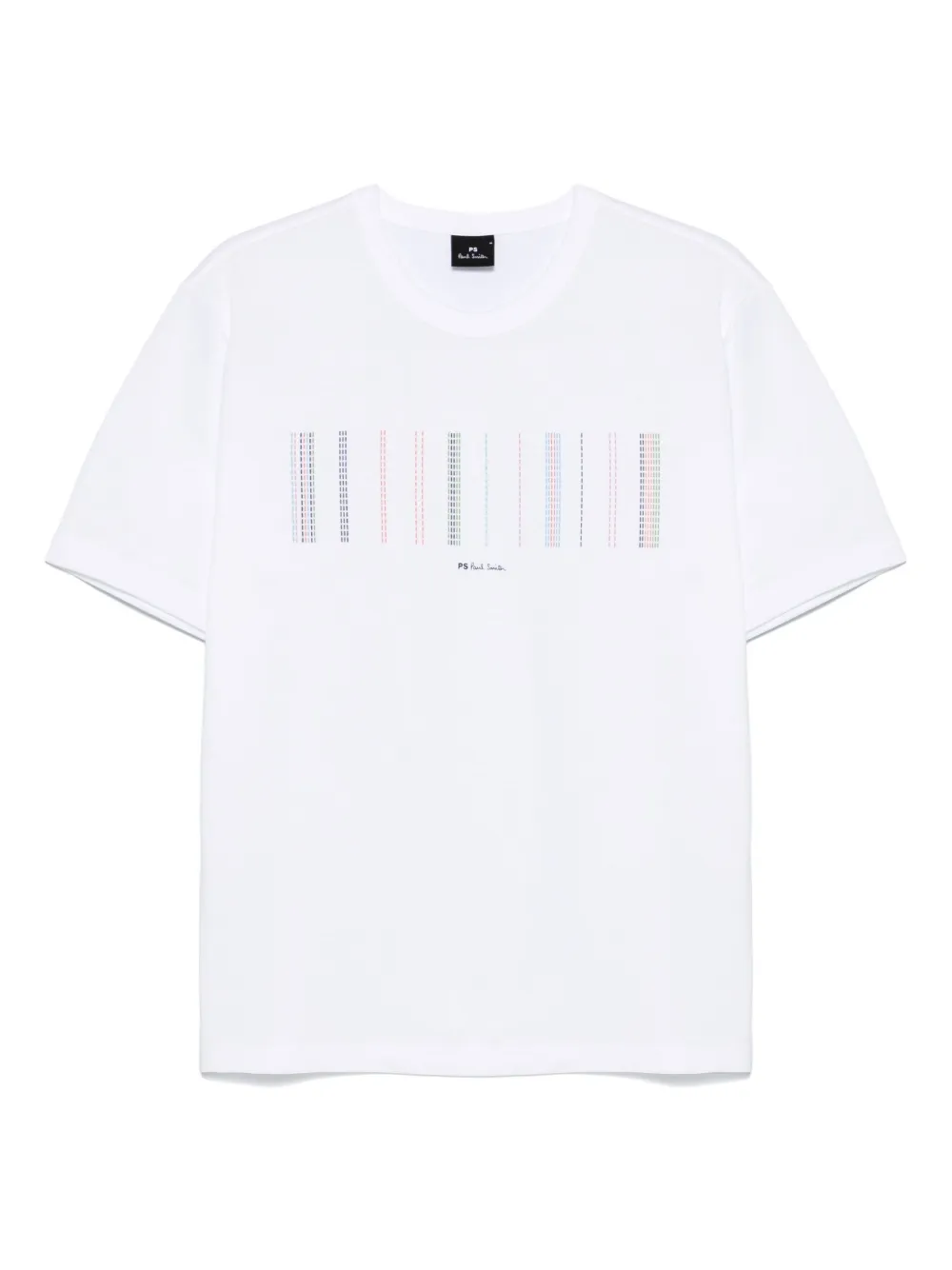 PS Paul Smith multi-stripe cotton T-shirt Wit