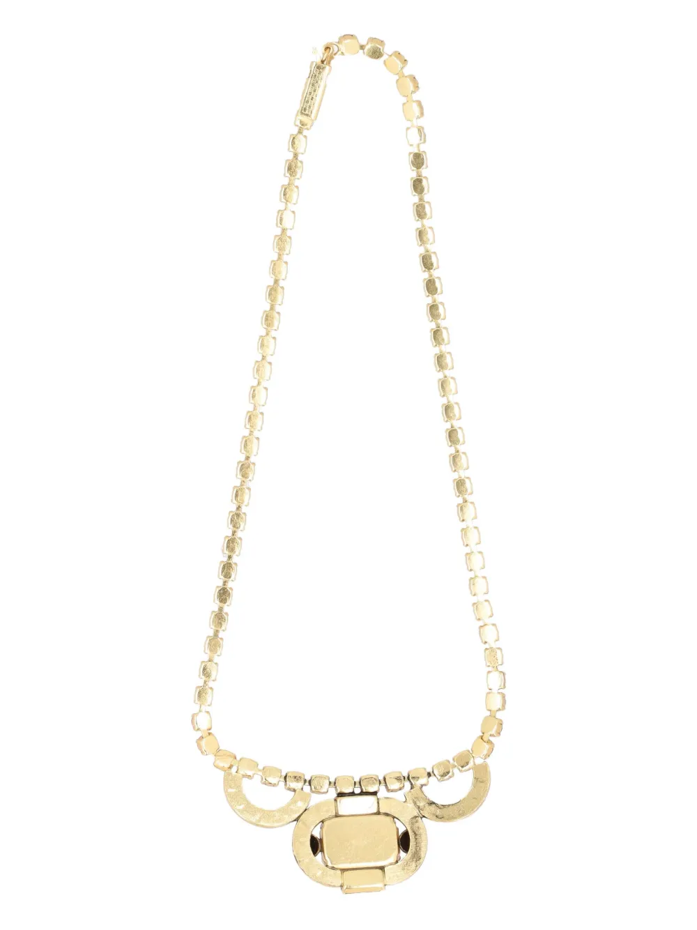 Vintage stone-embellished necklace - ゴールドトーン Vintage stone-embellished necklace - ゴールドトーン