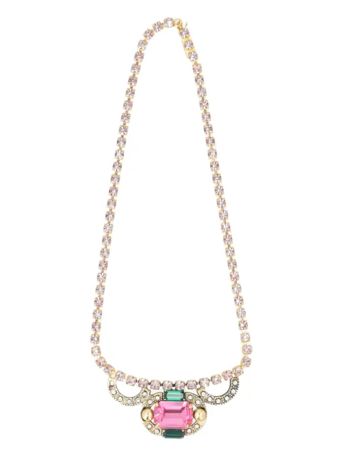 Vintage stone-embellished necklace
