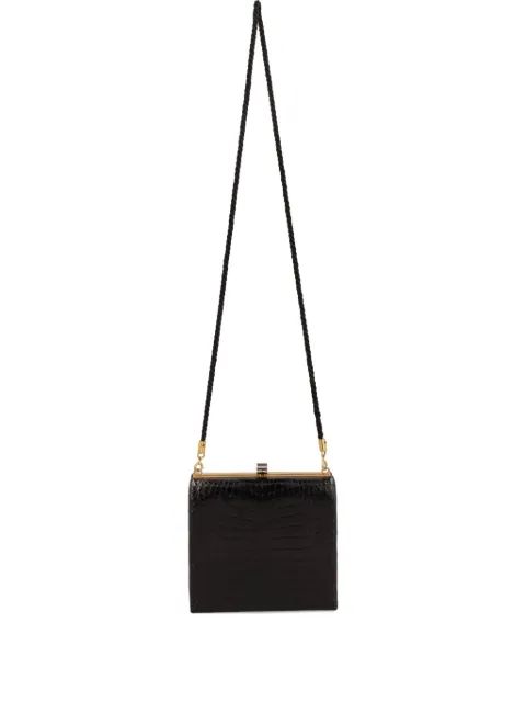 Vintage pre-owned crocodile print square bag