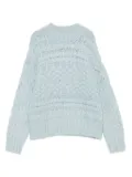 Eleventy cable-knit sweater - Blue