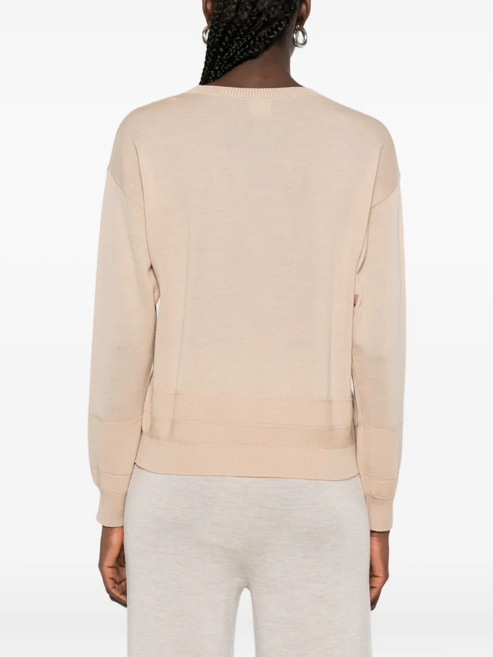 Eleventy Sweater met ronde hals Beige