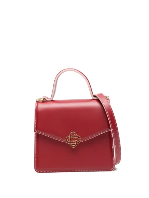 Casablanca clasp-detail leather cross-body bag