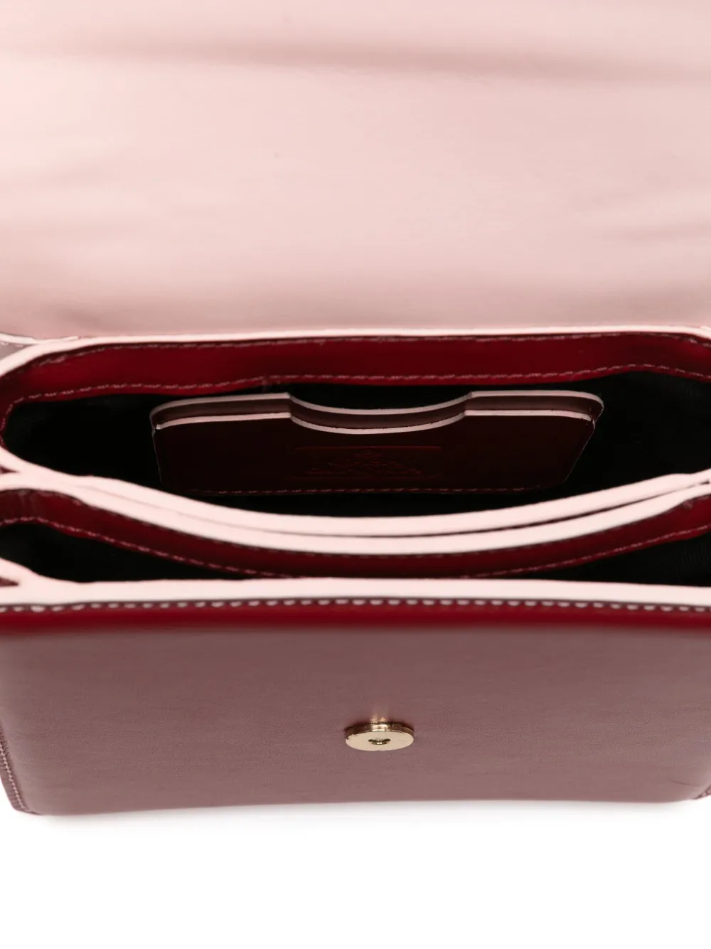 Casablanca Leren crossbodytas met gespdetail Rood