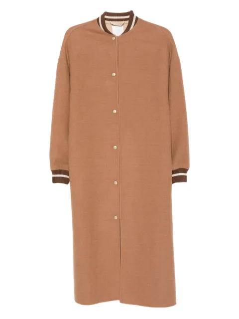 Eleventy ribbed-cuff wool coat