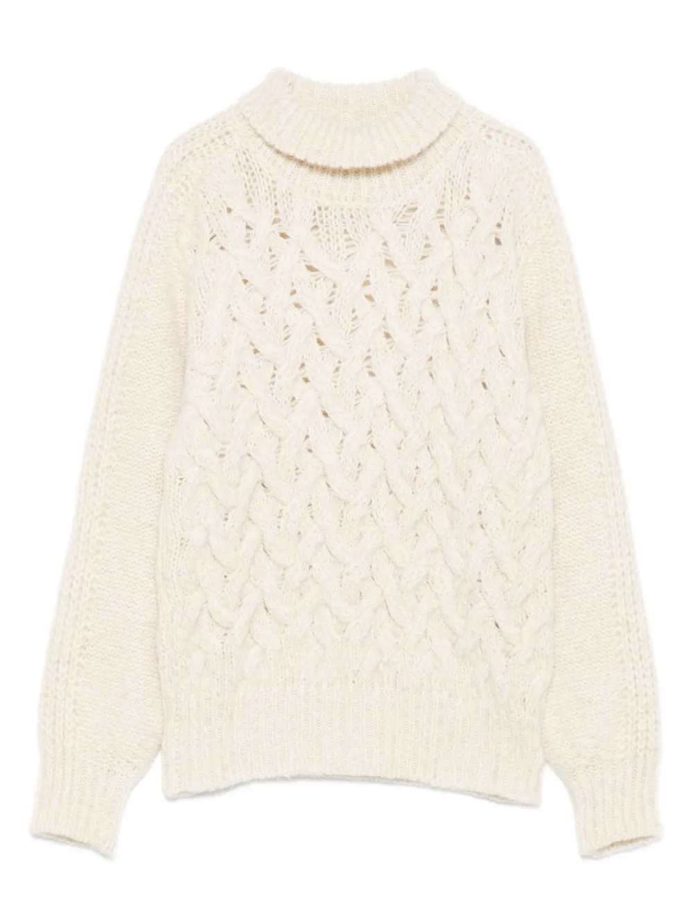 Eleventy cable-knit turtleneck sweater | Neutrals | Image 1
