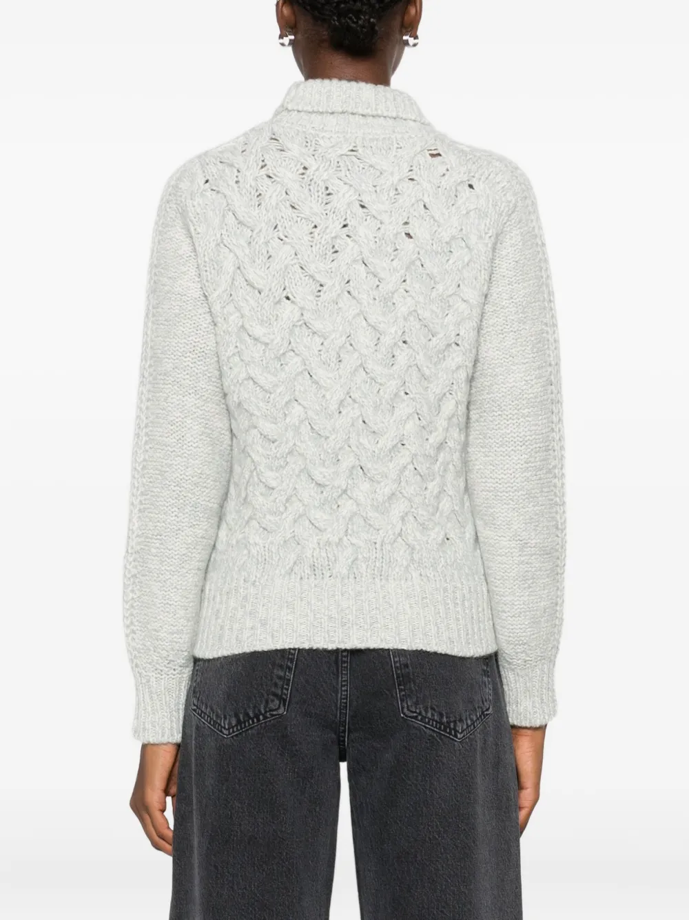 Eleventy Kabelgebreide coltrui Beige