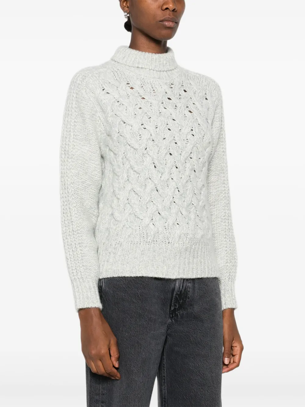 Eleventy Kabelgebreide coltrui Beige