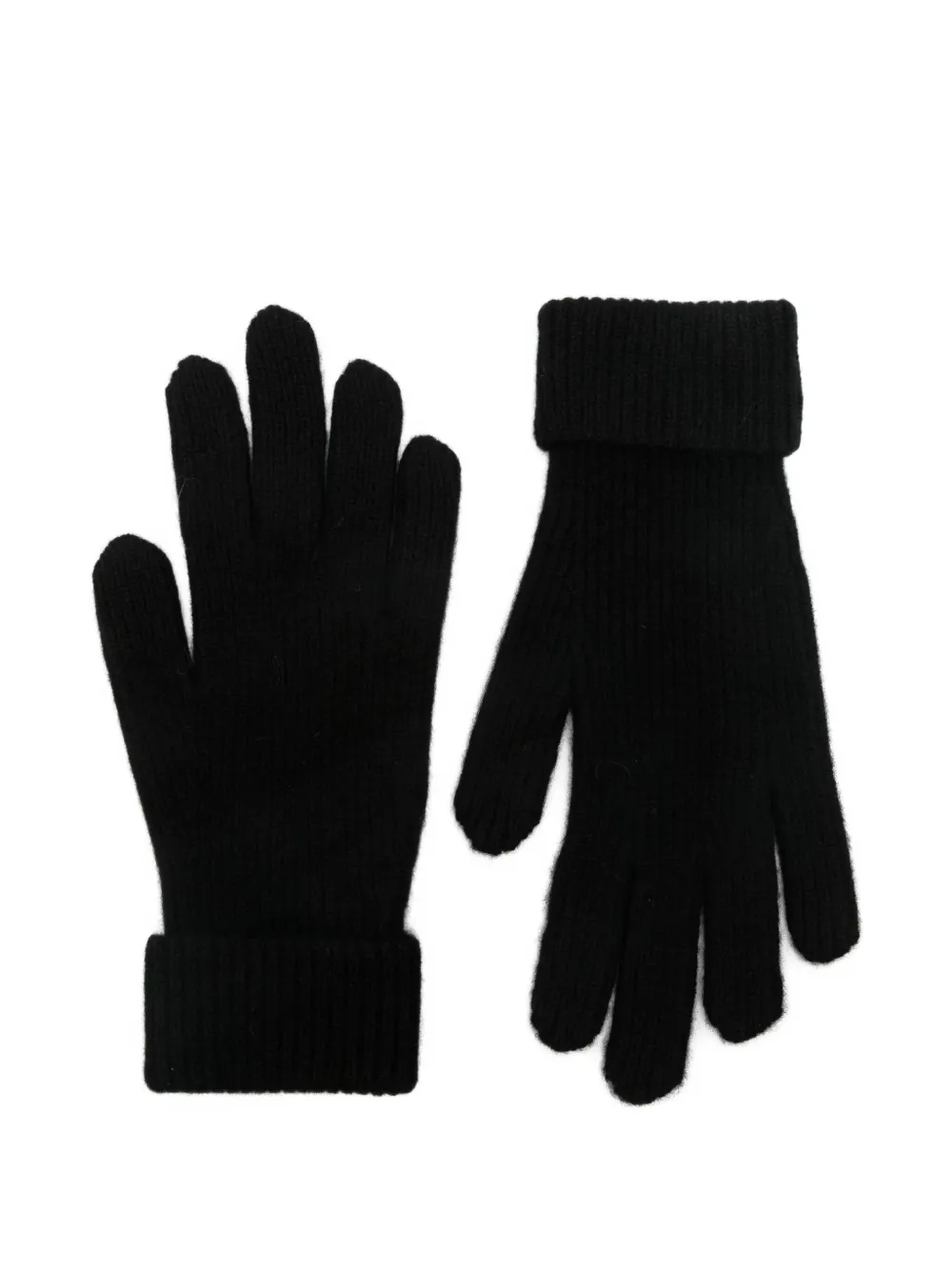 Casablanca Handschoenen met geribbelde cuffs - Zwart