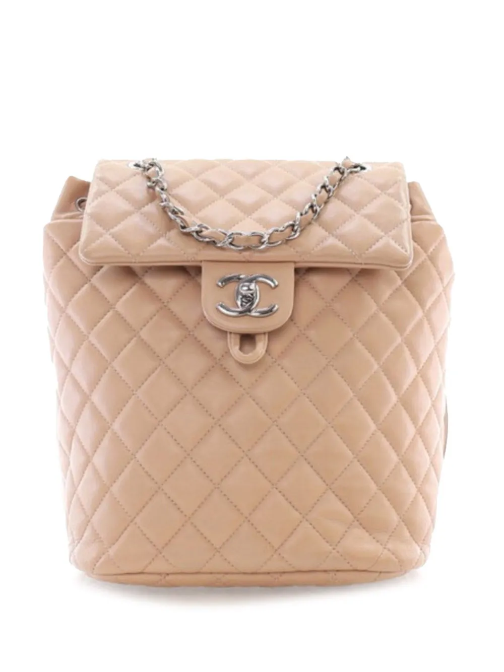 CHANEL Pre-Owned 2016-2017 Small Lambskin Urban Spirit backpack - ブラウン CHANEL Pre-Owned 2016-2017 Small Lambskin Urban Spirit backpack - ブラウン