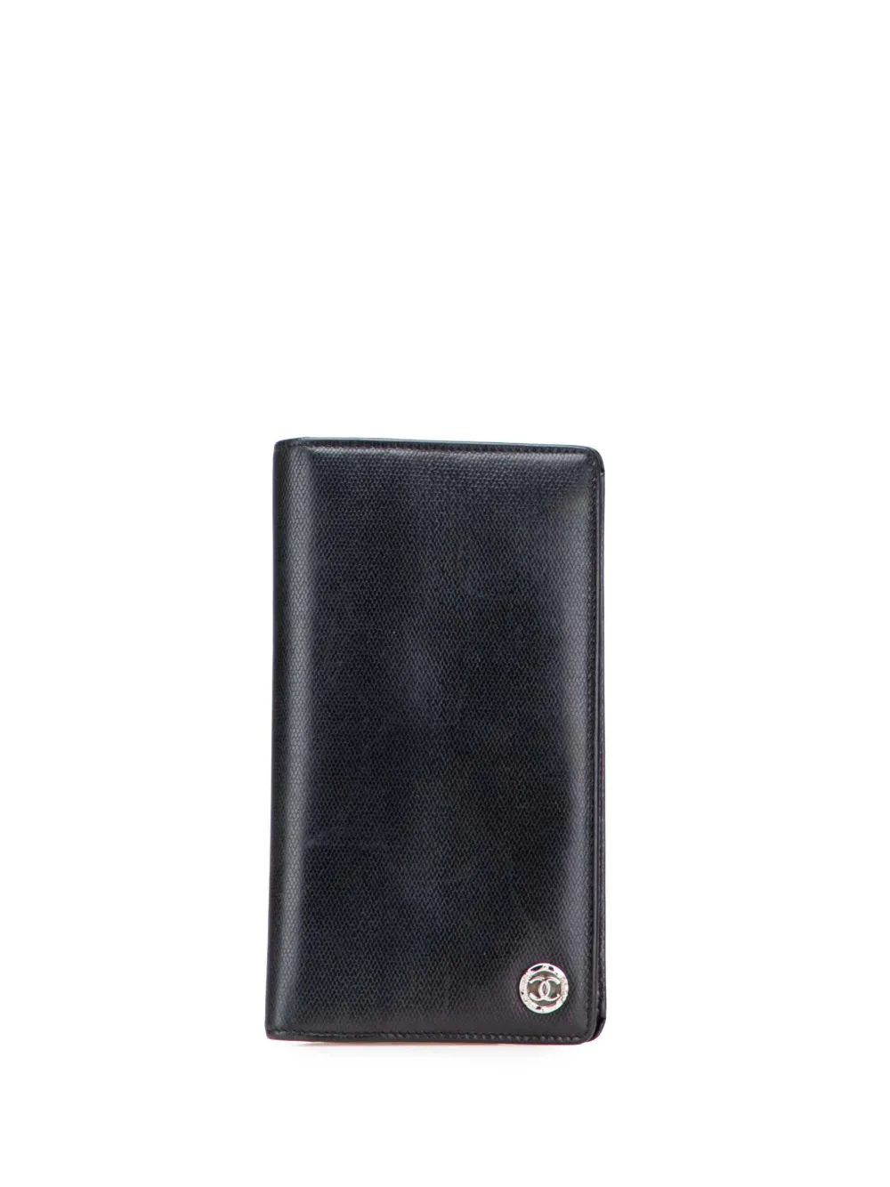 CHANEL Pre-Owned 2010-2011 Lambskin Leather CC Button Wallet long CHANEL Pre-Owned 2010-2011 Lambskin Leather CC Button Wallet long
