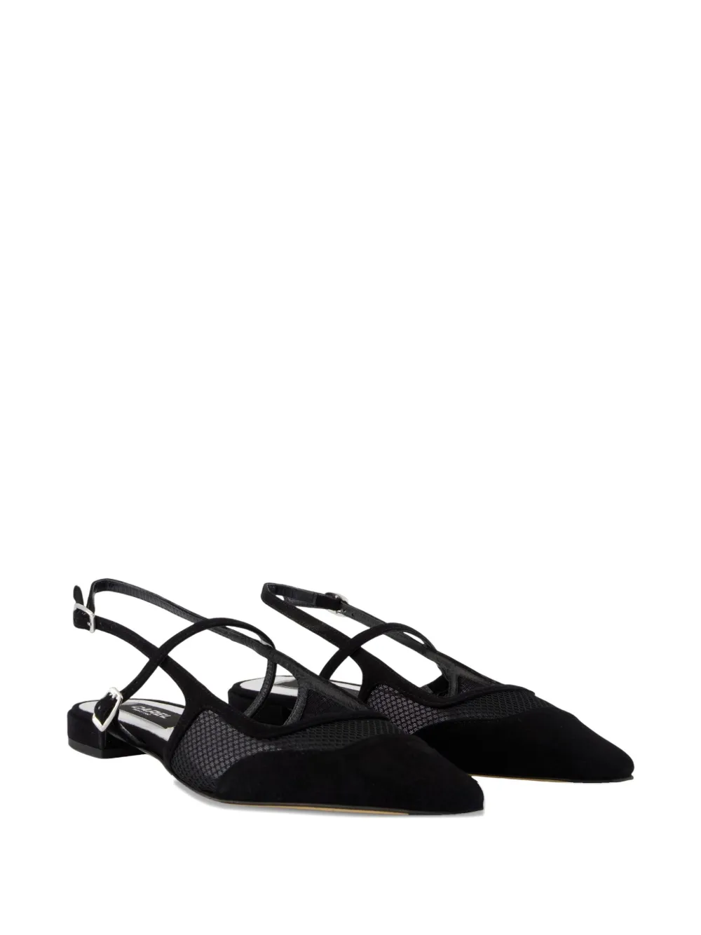 Carel Paris Maela slingback flat pumps Zwart