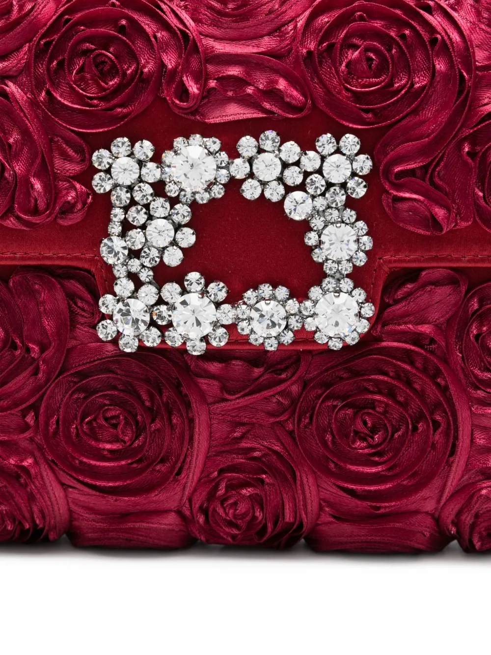 Rose-Embellishment Tote Bag
