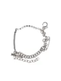 Balenciaga DIY plaque chain bracelet - Silver