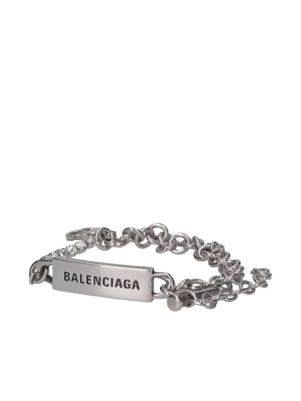 ギフトに♪ BALENCIAGA バレンシアガ シルバー Diy ブレスレット Balenciaga DIY ブレスレット | シルバートーン | FARFETCH JP