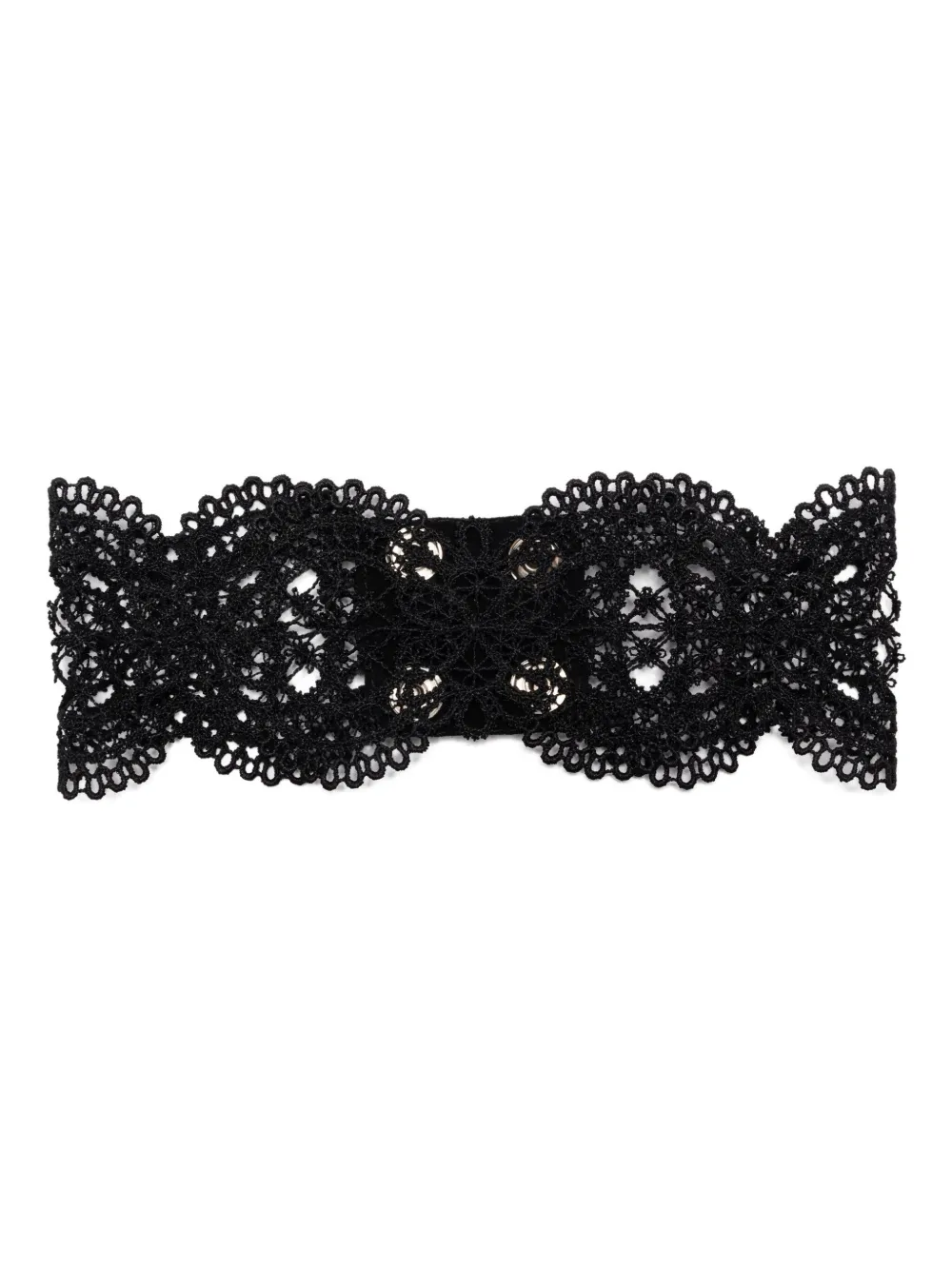 Manokhi Lace-insert Choker Necklace In Black