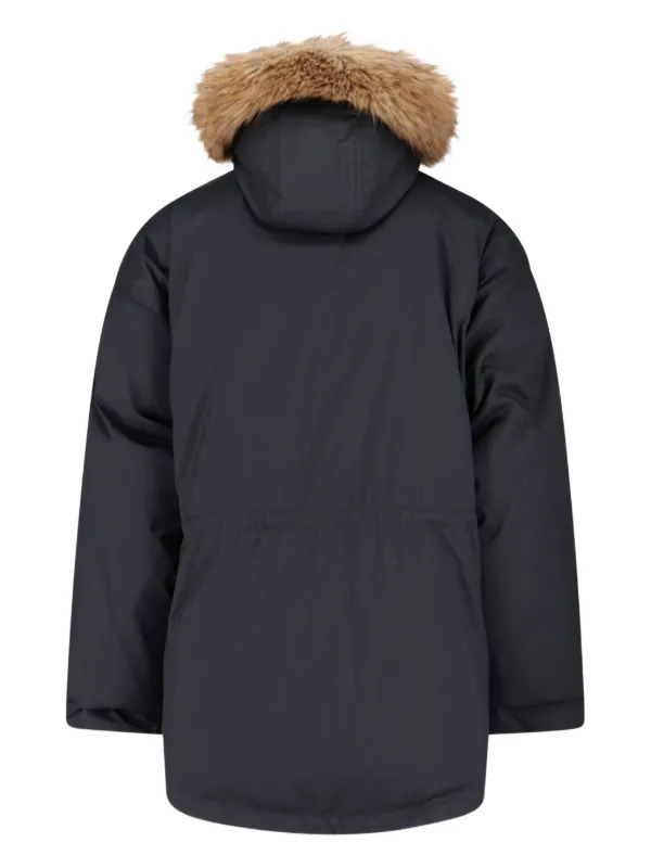 Balenciaga エコファートリム パデッドコート | ブラック