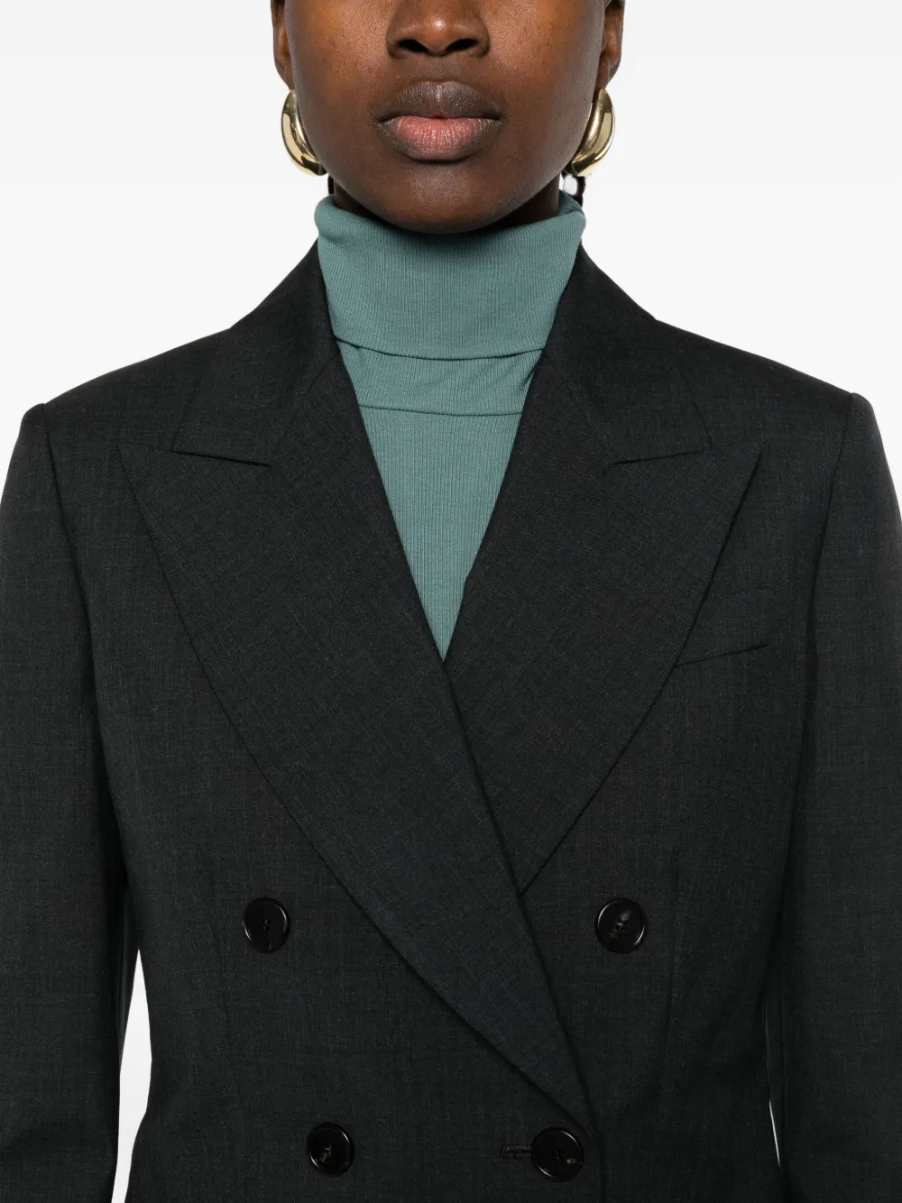 Gucci Blazer met gekerfde revers Grijs
