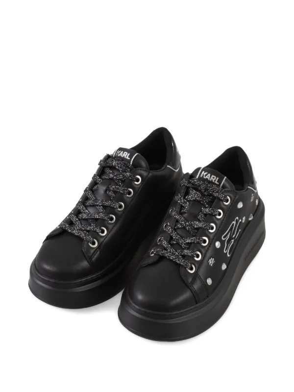 Karl Lagerfeld スタッズ スニーカー | ブラック | FARFETCH JP